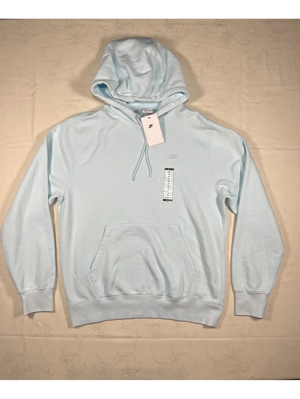 Nike Sportswear Fleece Hoodie Light Blue Size Medium